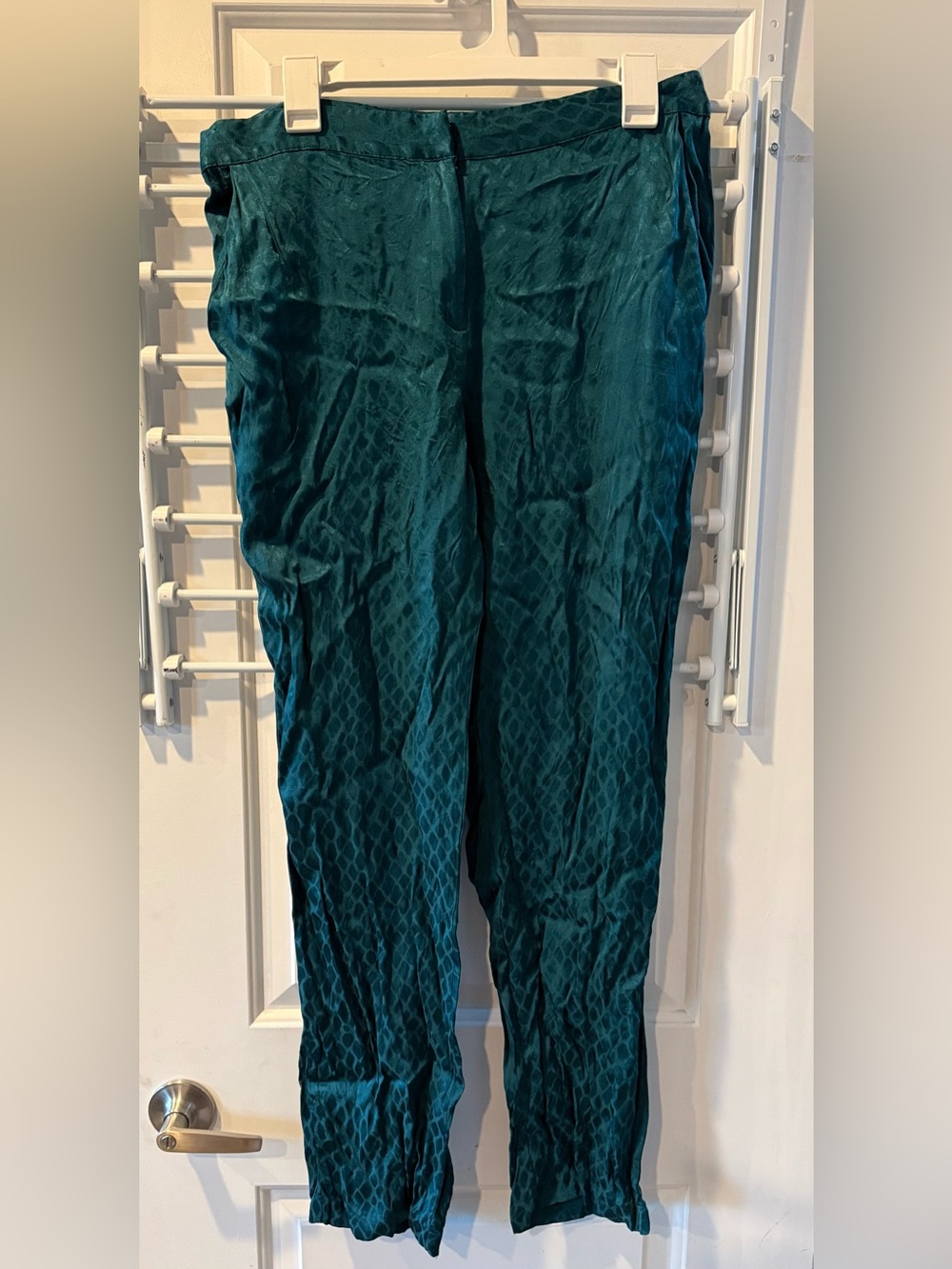 Alfani Teal Blue Jacquard Dress Top